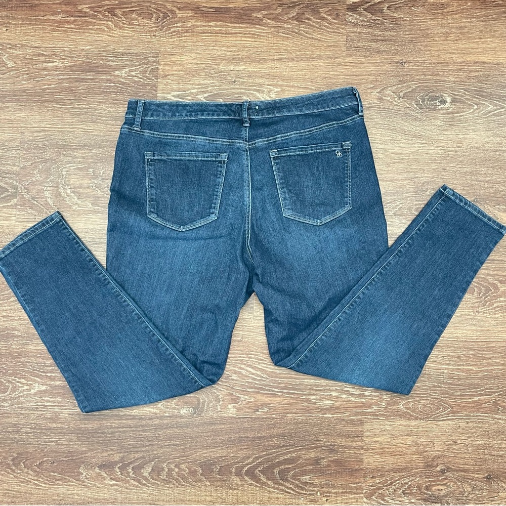 Jessica Simpson Dark Blue, Straight Leg Denim Jeans | Size 16 - Picture 4 of 10